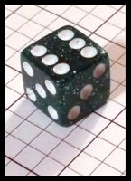 Dice : Dice - 6D Pipped - Green Speckled - Ebay Sept 2013